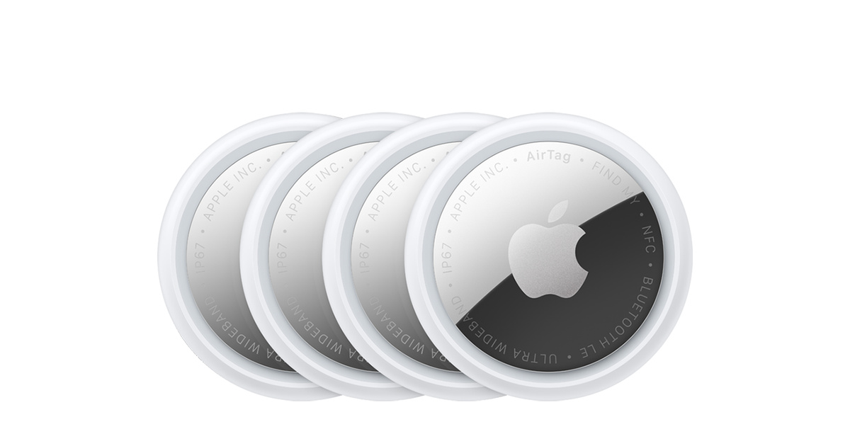 Apple AirTag 4-Pack GPS Tracker Bundle